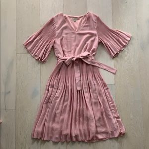 Blush Pink Midi Dress